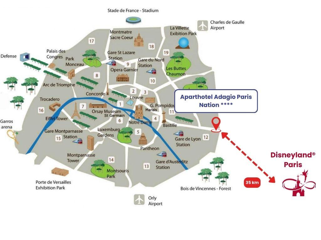 Adagio Aparthotel Paris Nation in centrum Parijs