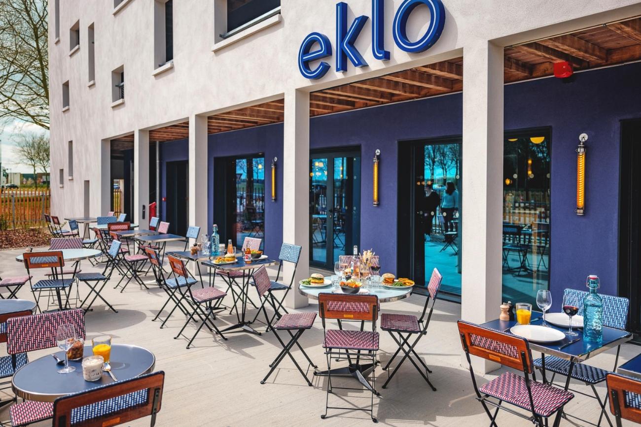 Terrasseneingang Hotel Eklo